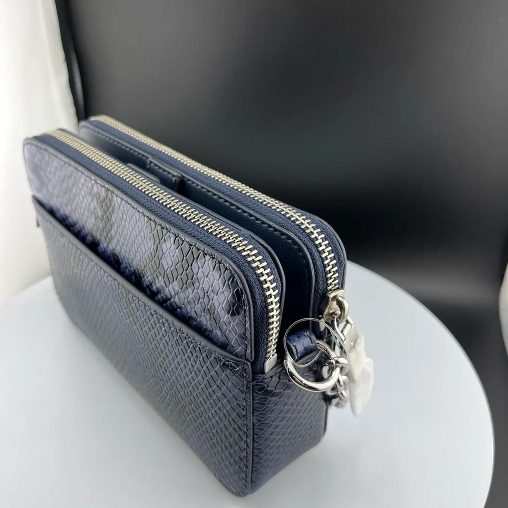 Michael Michael Kors Jet Set Charm, small double zip, leather xtra body. NWT - Picture 8 of 14